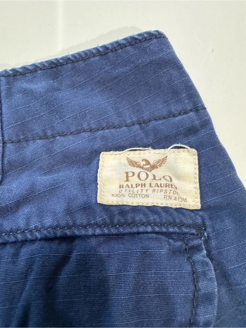 Polo by Ralph Lauren Navy Cargo Shorts with Zip Pocket